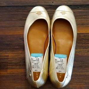 Coach Platinum Flats